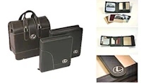 lexus leather business bag set