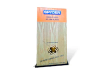 a wooden stand with a spider on it