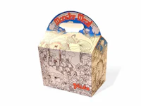 a box with a drawing on it