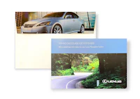 a lexus brochure with a picture of a car