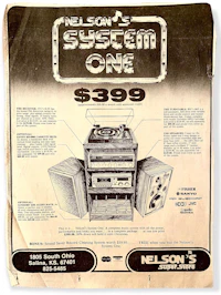 an advertisement for nelson's system one