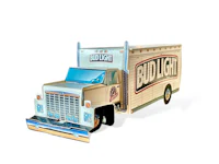 an image of a bud light truck on a white background