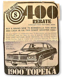 a newspaper advertisement for a toppa car