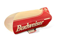 a budweiser bottle with the word budweiser on it