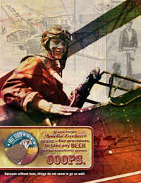 the cover of a book with a woman in a plane