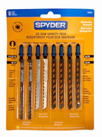a package of spyder drill bits in a package