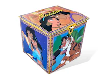 a box with an image of disney's aladdin