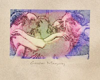 a drawing of a group of people hugging each other