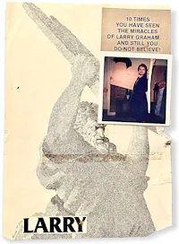 a poster with a picture of a man holding a gun