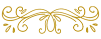 a gold swirl design on a black background