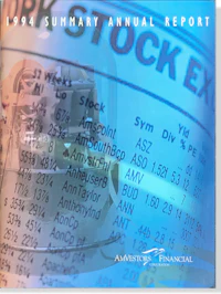 the cover of the 1995 annual stock report