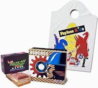 a bag with a toy and a bag with a toy