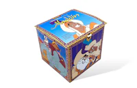 a box with a cartoon character on it