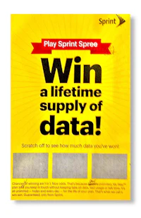 sprint sweepstakes - win a lifetime supply of data