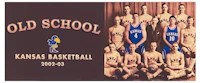 old school kansas basketball poster