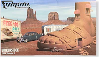 the cover of a book with a picture of a shoe and a car